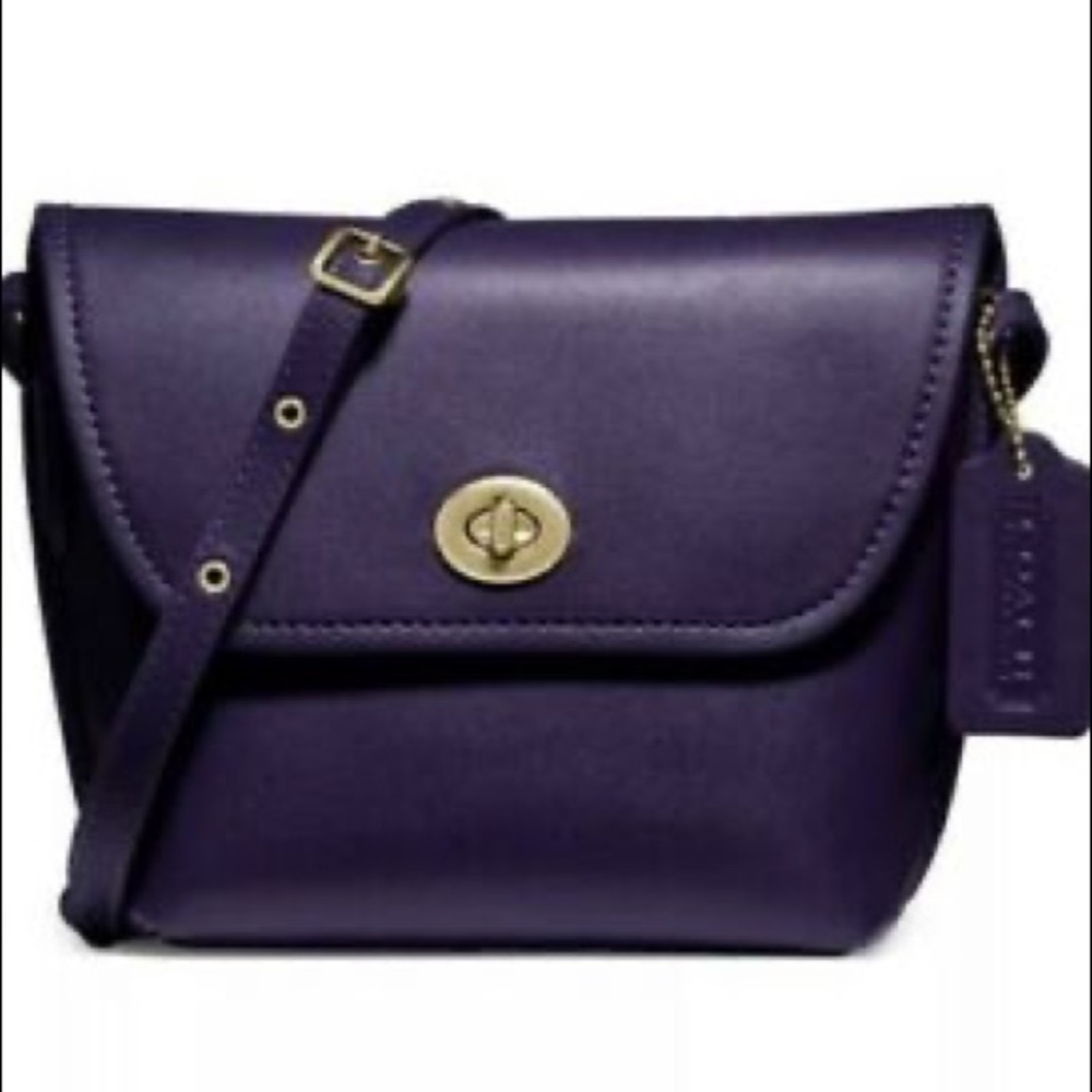 Coach Turnlock Pouch in Purple